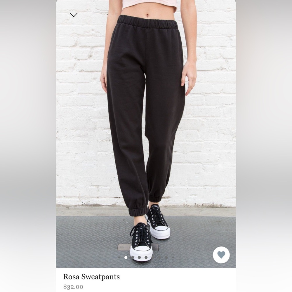 Black Brandy Melville Rosa Sweatpants